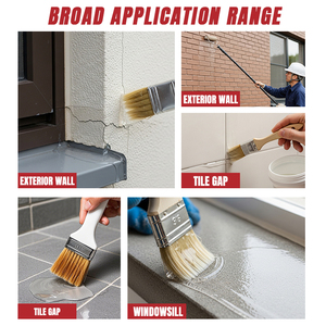 Revestimiento Impermeable Transparente, Pintura Acrílica Impermeable, Imprimación y Sellador Exterior <span class=keywords><strong>para</strong></span> <span class=keywords><strong>Paredes</strong></span>, Balcones y Alféizares de Ventanas - Product Image 2