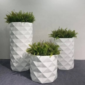 Macetas de Fibra de Vidrio de Diseño Nórdico, Grandes, para Decoración de Jardín, Macetas de Pie para Interiores y Exteriores - Product Image 3