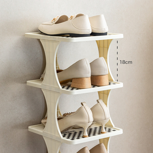 Étagère à chaussures simple multi-niveaux pour l'entrée de la maison, le dortoir ou la chambre de location - Product Image 3