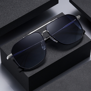Gafas de Sol Polarizadas de Lujo, Diseño de Doble Barra Metálica, Unisex, Lentes TAC, para Conducir, Moda Urbana, Aire Libre - Product Image 3