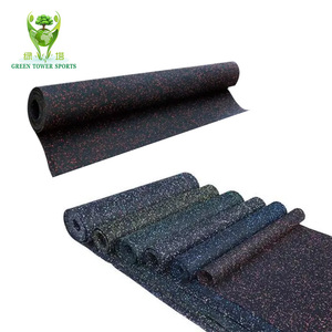 100 cm x 100 cm Perfect Gym <span class=keywords><strong>pavimenti</strong></span> in gomma piastrelle in gomma granuli di gomma tappetino di forma quadrata - Product Image 2