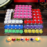 Bougies chauffe-plat sans fumée en cire végétale de paraffine pour aromathérapie, vente en gros du fabricant, pour décoration d'anniversaire et de mariage, lot de 50