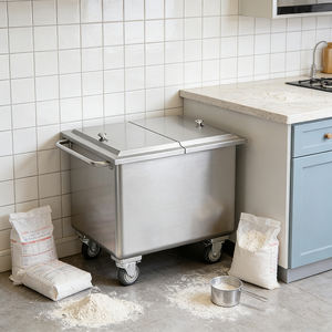 Meelwagen, roestvrij staal, verwijderbare rijstolie- en waterreservoir met deksel, keuken, commercieel - Product Image 4