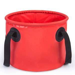 Seau de plage pliable en PVC personnalisé avec logo, idéal pour le camping et la randonnée, vente en gros - Product Image 6