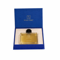 Confezione profumo per auto vuota, personalizzata a forma di libro, in carta rigida UV, con chiusura magnetica unica, design goffrato, marca Fivefine.