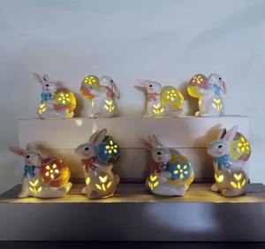 Estante de <span class=keywords><strong>palillos</strong></span> de conejo de cerámica hecho a mano nueva llegada Animal en forma de venta caliente decoración de Pascua <span class=keywords><strong>precio</strong></span> de fábrica - Product Image 6
