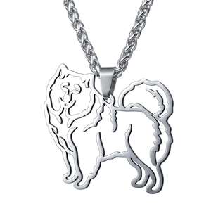 Samoyed SAMMY สำหรับ smiley bjelkier สร้อยคอจี้สุนัขสแตนเลสเครื่องประดับที่ทันสมัย - Product Image 2