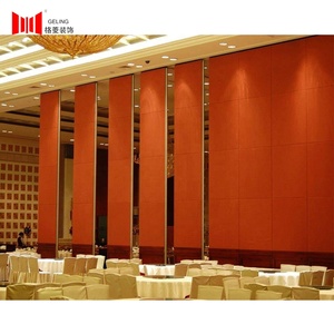 Commercial Wooden <strong>Mdf</strong> Hotel Aluminum Frame Acoustic Foldable Movable Operable Office <strong>Partition</strong> <strong>Walls</strong> for Restaurant - Product Image 2