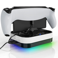 USB Typ-C RGB-Licht P5 Kabellose Schnell-Dual-Controller-Ladestation für PlayStation5 DualSense PS5 PS Portal Konsole