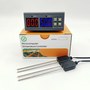 <span class=keywords><strong>Thermostat</strong></span> numérique de capteur d'humidité du sol STC-3030 <span class=keywords><strong>avec</strong></span> deux sondes de 1m contrôleur d'incubateur d'humidité de la température AC220V DC12V 24V - Product Image 5