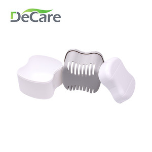 Estuche para Dentaduras Postizas DeCare, Gris, con Malla Interna, Portátil, de Plástico, Caja de Almacenamiento Dental - Product Image 5