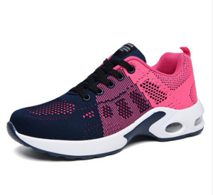 Giày chạy bộ nữ lưới dệt thời trang cỡ lớn, đệm khí, dùng được quanh năm - mùa đông, xuân, hè, thu, chất liệu vải PU thể thao - Product Image 2