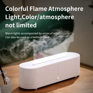 2024 coloré flamme humidificateur diffuseur arôme huile essentielle diffuseur effet flamme diffuseur avec télécommande pour chambre