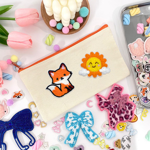 Adorables badges autocollants en forme d'animaux de la savane, broderie douce en chenille, appliques pour vêtements et chapeaux d'enfants - Product Image 4