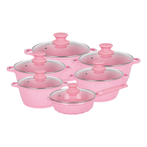 Juego de utensilios de cocina de aluminio fundido a presión, olla para sopa y sartén profunda - Product Image 3