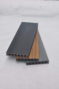 Modern Outdoor WPC Wood-Plastic Composite <strong>Decking</strong> Tiles Co-Extruded Waterproof For Garden And Park Material Teak And PVC - Product Image 2