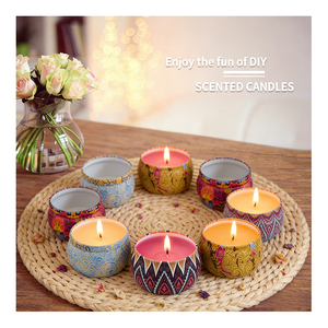 Aura Candle Vessel Luxury Packaging Premium White Lid Custom <b>Soy</b> <b>Wax</b> Aromatherapy Boutique Retail Showcase Program - Product Image 6