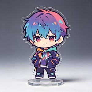 Support en acrylique DIY pour idole Kpop, personnalisé, style dessin animé/<span class=keywords><strong>manga</strong></span>, transparent, impression écologique, lenticulaire, holographique, pailleté, à effet scintillant - Product Image 4