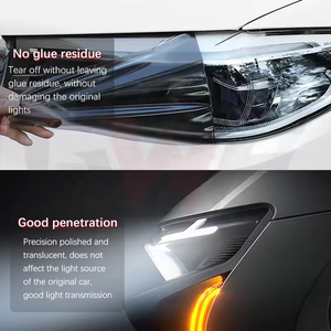 Película Protectora de Faros y Luces Traseras de TPU PPF Autoregenerable Antiarañazos NIKO, Precio de Fábrica, 0.3*10M, Tinte Negro Claro, Rechazo de Rayos UV/IR del 90% - Product Image 2