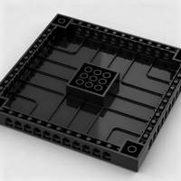 Pack de connecteurs pour blocs de construction sans plaque de base, compatible avec les plaques de base 16x16, pour décoration murale DIY Pixel Art, jouet, pièces de rechange