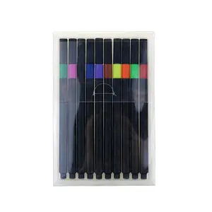 BECOL新款彩色艺术颜料记号笔无毒三角形水彩笔专业艺术水彩笔套装