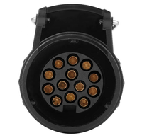 Wohnmobil-Anhängerstecker Europäischer Anhängeradapter 12V Anhängerbuchse 13-polige Anhängerverkabelungsanschlüsse