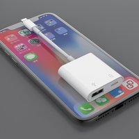 Câble de chargeur adaptateur Audio 2 en 1 pour Apple Dual Light ning, adaptateur de prise Aux pour iPhone6/7/8/X/11/12