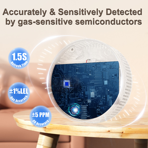 Detector de Gas Natural y Monóxido de Carbono Montado en Pared, <span class=keywords><strong>Alarma</strong></span> de Incendio, Material ABS, Electroquímico, Alta Precisión, 85dB, Kemingrui - Product Image 2