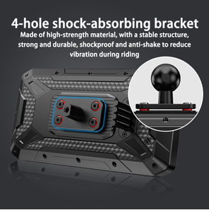 Écran Carplay sans fil 5 pouces pour <span class=keywords><strong>moto</strong></span>, navigateur GPS étanche avec 2 caméras HD, DVR, TPMS, BSD, Karadar <span class=keywords><strong>T7</strong></span> Carplay pour <span class=keywords><strong>moto</strong></span> - Product Image 4