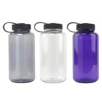 Bouteille de sport en plastique Tritan en gros, personnalisable avec logo, pour cyclisme, activités de plein air et salle de sport, avec poignée et échelle de mesure