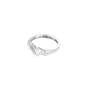 Anillo S925 de Moda, Diseño de Corazón con Abrazo, Estilo Europeo Americano, Personalidad de Alta Gama, Gran Venta Transfronteriza - Product Image 5