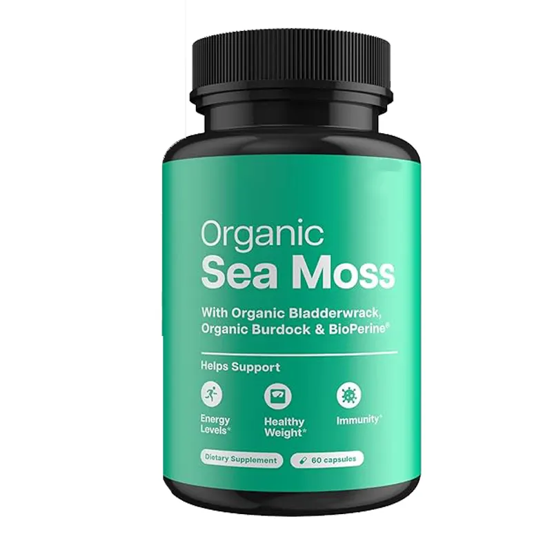 كبسولات عضوية وbladerwrack من العلامة الخاصة حبوب كبسولات Seamoss Sea Moss