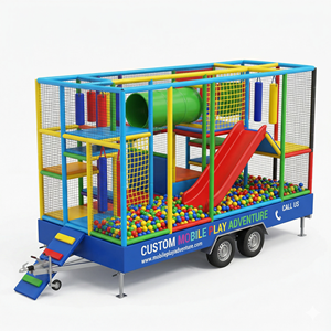 Nuevo Diseño 2026: Remolque Móvil para Parque Infantil Interior de 8m, <span class=keywords><strong>Centro</strong></span> de Juegos Suaves Portátil para Niños con Trampolín Integrado para Negocios - Product Image 1
