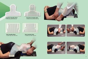 Masker Radioterapi Termoplastik 4 Titik Tipe O dengan 4 Penjepit untuk Imobilisasi Kepala, Leher, dan Bahu, Fiksasi Radioterapi Kanker - Product Image 5