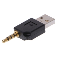 Connecteur adaptateur USB 2.0 mâle à 3.5mm mâle tout nouveau chargeur de synchronisation de données pour iPod Shuffle 2nd et 3rd Compatible sortie cc pour ordinateur portable