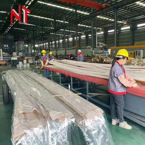 NT cina famosa fabbrica di alta qualità in legno colore di alluminio profilo estrusione finestre a battente telaio di taglio personalizzato per <span class=keywords><strong>Asia</strong></span> - Product Image 4