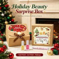 Coffret Cadeau de Beauté Surprise de Noël en Gros – Maquillage et Vernis à Ongles – Design Personnalisé pour Ventes de Noël