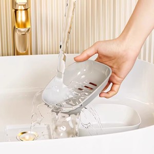 Jabonera moderna de lujo de doble capa, tamaño grande, con drenaje, para lavabo de baño - Product Image 5