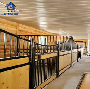 Équipement de cheval sur pied équestre bambou acier cheval stable panneaux cheval stalle planches conseil - Product Image 3
