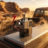 Aspirateur de voiture 4-en-1 haut de gamme sans fil, démarreur de secours 12V, gonfleur de pneus, pompe à air, lumière d'urgence, certifié CE FCC RoHS, qualité supérieure