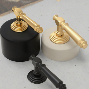มือจับประตูทรงกรวยทองเหลืองคุณภาพสูงทันสมัยสำหรับโรงแรม ติดตั้งง่าย - Product Image 3