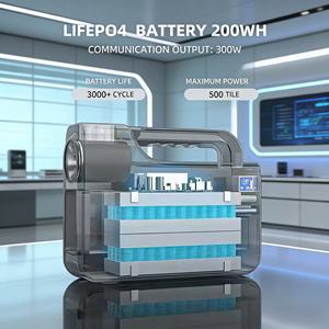 Station d'alimentation portable numérique et LED avec sortie AC, batterie LiFePO4 à chargement solaire, OEM de luxe, vente chaude en Afrique, pour ordinateur portable - Product Image 2