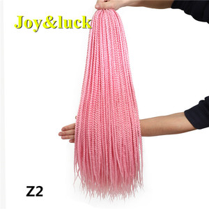 24 Inch 22 Rễ Xoắn Tóc Crochet Bện Hộp Bện Đầy Màu Sắc Ombre Xám 3S Sợi Tổng Hợp Niềm Đam Mê Bện Tóc Nối - Product Image 3
