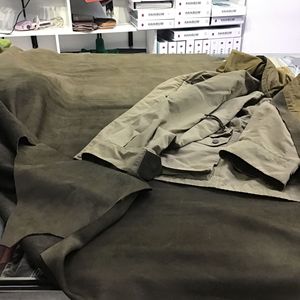 Double Sided Nubuck Baby <strong>Calf</strong> <strong>Leather</strong> Water Dyed Genuine Cow <strong>Leather</strong> for Garment - Product Image 6