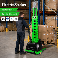 Chariot élévateur électrique portable à chargement automatique, capacité personnalisée, livraison rapide, hauteur de levage 1,6 m, certifié CE ISO