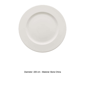 Delta New Bone China Dessert <b>Plate</b> 22 cm Gural -12 - Product Image 3