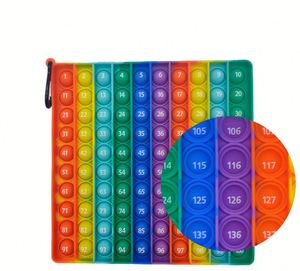 Jouets sensoriels souple et compressible Arc-en-ciel : Chiffres, Lettres, Tables de Multiplication – Jouet anti-stress - Product Image 1