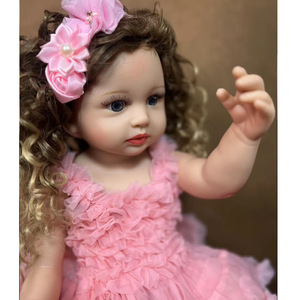 55CM Neueste Mädchen Prinzessin Weiche Realistische Puppen Reborn Silikon Realistische Reborn Baby-Puppen als Geschenke - Product Image 5
