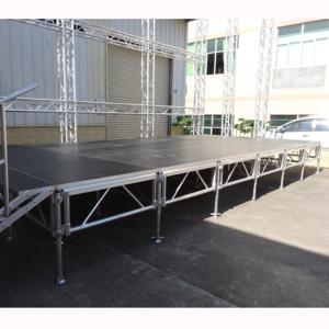 4x4ft retractable <b>stage</b> <b>platform</b> height adjustable portable trade show <b>stage</b> - Product Image 6