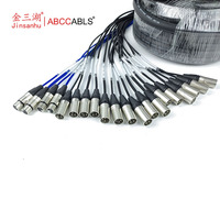 Câble audio multipaire XLR professionnel de haute qualité, fabriqué en usine OEM, 8/12/16/20/24/32 canaux, avec boîte de scène